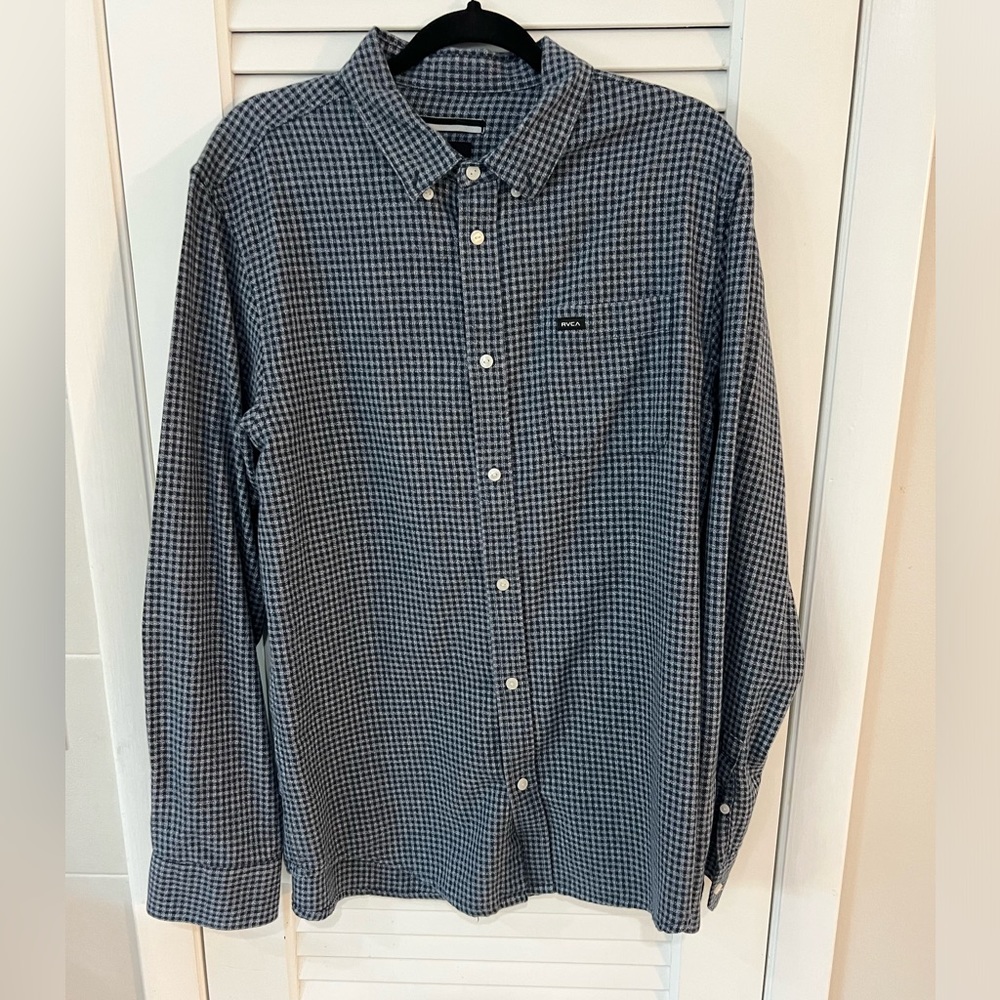 Men’s RVCA slim fit long sleeve button down